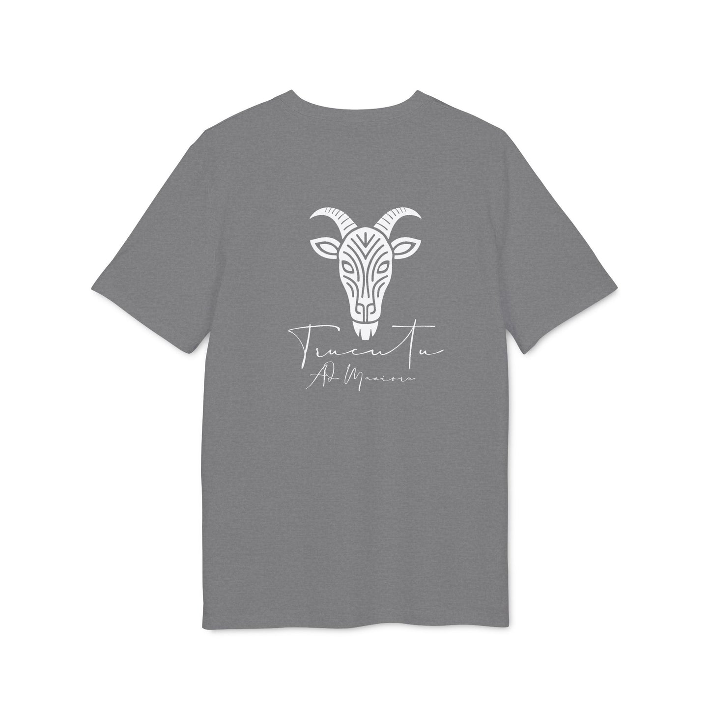 TRUCUTU Unisex T-Shirt – Casual Cotton Logo Shirt with Back Print & Front Signature | Everyday Streetwear Tee