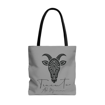 Borsa Tote TRUCUTU con Capra Tribale – Shopper Ecologica, Stile Boho Chic, Idea Regalo per Amanti degli Animali