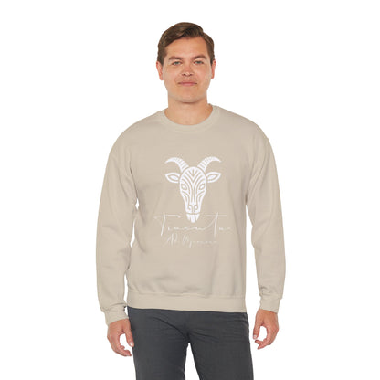 Felpa Unisex TRUCUTU con Simbolo della Capra – Stile Boho Festival | Regalo per Amanti della Natura | Morbida e Comoda