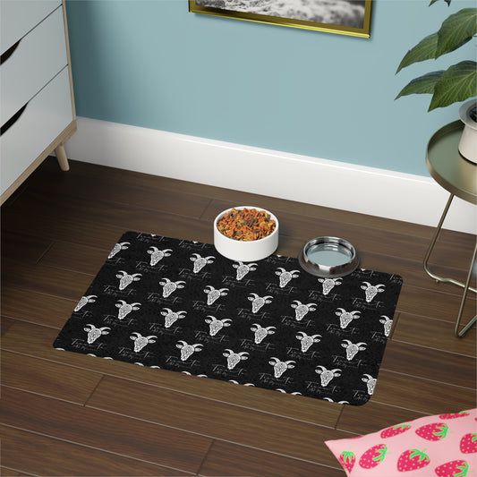 Tappetino Ciotola per Animali TRUCUTU – Antiscivolo 30x45 cm, Minimal per Cani e Gatti | Accessorio Moderno per la Casa