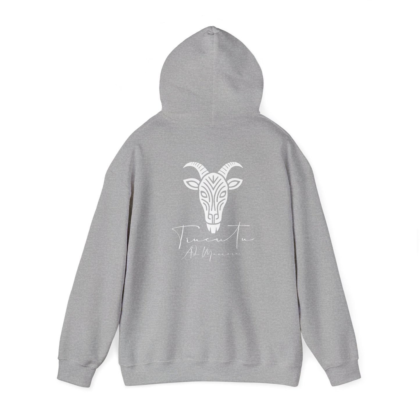 TRUCUTU Logo Hoodie – Unisex Pullover with Goat Emblem | Casual Streetwear | Gift for Animal & Nature Lover