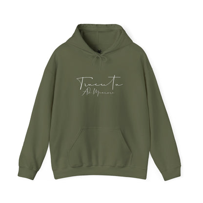 TRUCUTU Logo Hoodie – Unisex Pullover with Goat Emblem | Casual Streetwear | Gift for Animal & Nature Lover