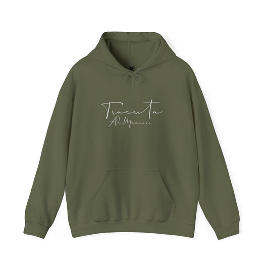 TRUCUTU Logo Hoodie – Unisex Pullover with Goat Emblem | Casual Streetwear | Gift for Animal & Nature Lover