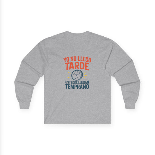 Bilingual Quote Long Sleeve Tee by Trucutu | Motivational Unisex Shirt, Spanish-English Inspirational Fashion, Casual Wear, Gift for Friends