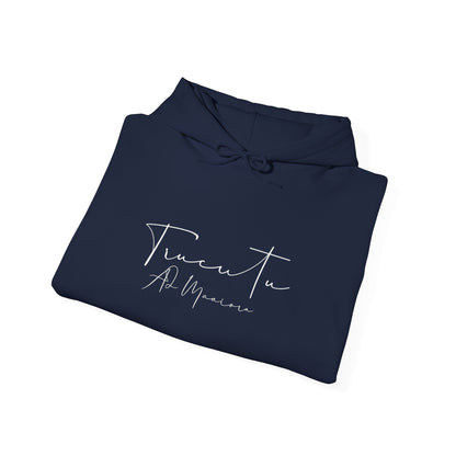 TRUCUTU Logo Hoodie – Unisex Pullover with Goat Emblem | Casual Streetwear | Gift for Animal & Nature Lover