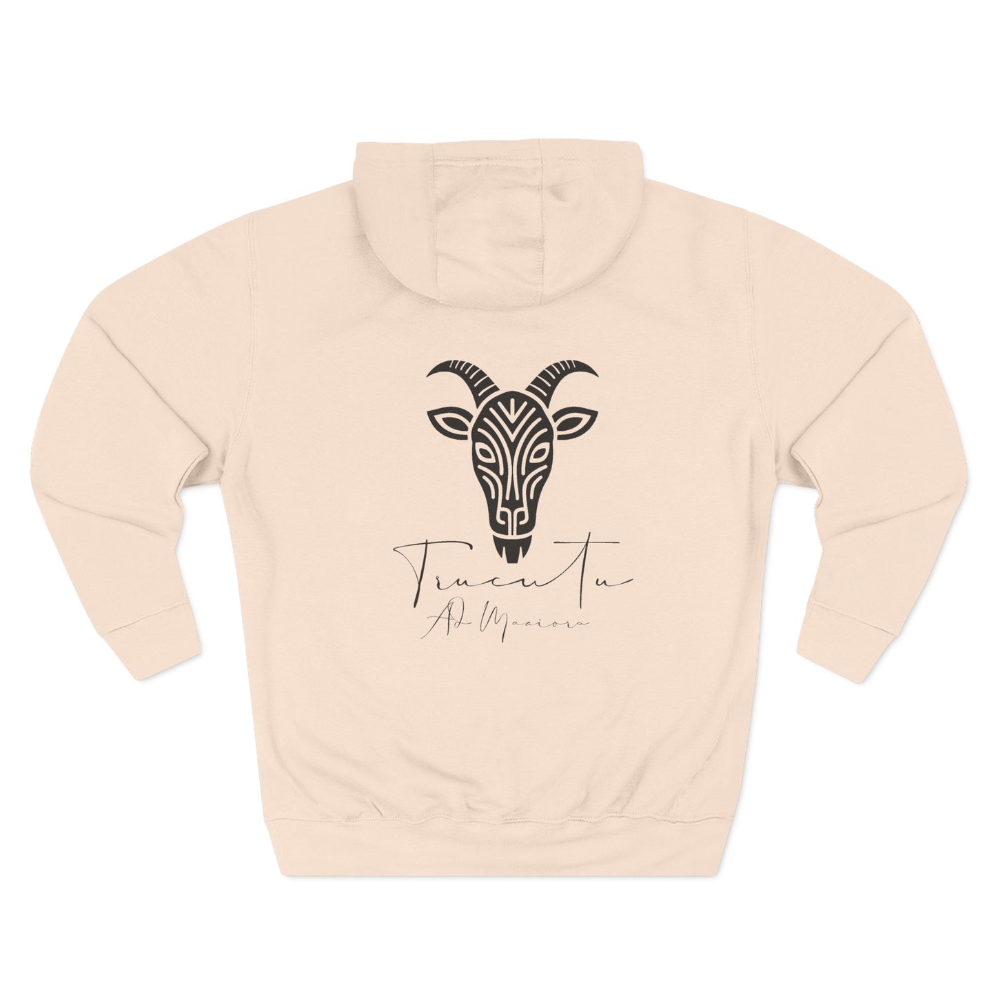 Felpa con Grafica Capra TRUCUTU – Calda in Pile, Design Animale Iconico, Regalo Perfetto per Amanti della Natura, Stile Ribelle ed Eco-Friendly