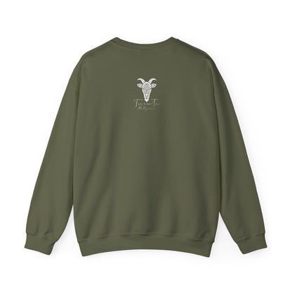Felpa Unisex TRUCUTU con Simbolo della Capra – Stile Boho Festival | Regalo per Amanti della Natura | Morbida e Comoda