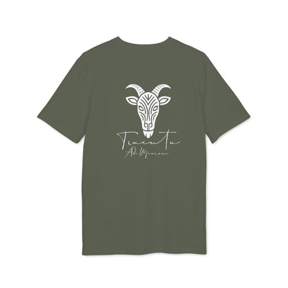 TRUCUTU Unisex T-Shirt – Casual Cotton Logo Shirt with Back Print & Front Signature | Everyday Streetwear Tee