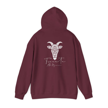 TRUCUTU Logo Hoodie – Unisex Pullover with Goat Emblem | Casual Streetwear | Gift for Animal & Nature Lover