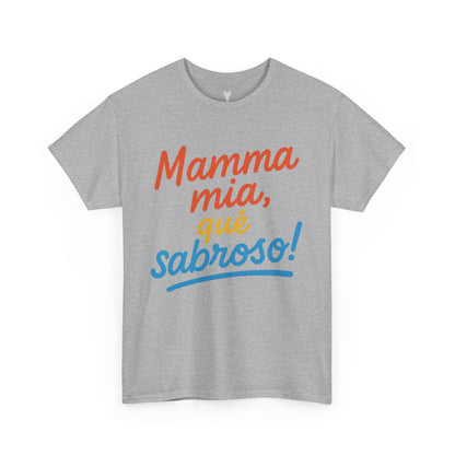 TRUCUTU “Deliciously Fun” Unisex Heavy Cotton Tee – Mamma mia, qué sabroso! | Perfect for Foodies, Casual Wear, Summer Parties & Gifts