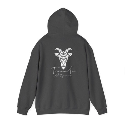 TRUCUTU Logo Hoodie – Unisex Pullover with Goat Emblem | Casual Streetwear | Gift for Animal & Nature Lover