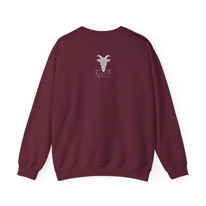 Felpa Unisex TRUCUTU con Simbolo della Capra – Stile Boho Festival | Regalo per Amanti della Natura | Morbida e Comoda