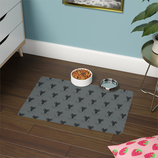 Tappetino Ciotola per Animali TRUCUTU – Antiscivolo 30x45 cm, Minimal per Cani e Gatti | Accessorio Moderno per la Casa