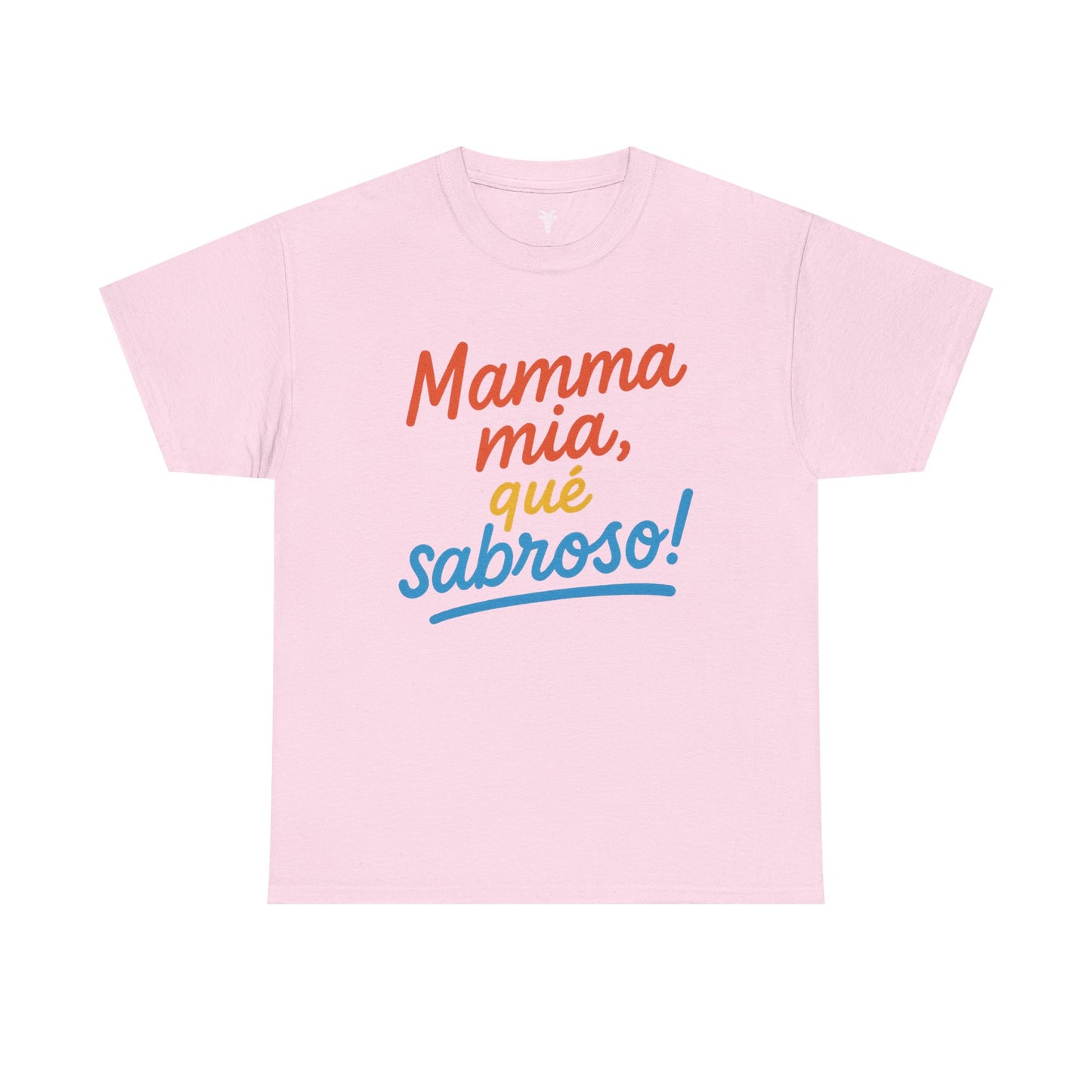 TRUCUTU “Mamma Mia, Qué Sabroso!” Unisex Tee – Funny Foodie Shirt | Casual Wear | Summer Vibes | Gift for Food Lovers | Conversation Starter