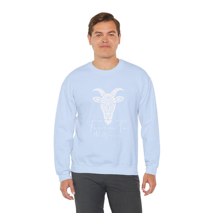 Felpa Unisex TRUCUTU con Simbolo della Capra – Stile Boho Festival | Regalo per Amanti della Natura | Morbida e Comoda