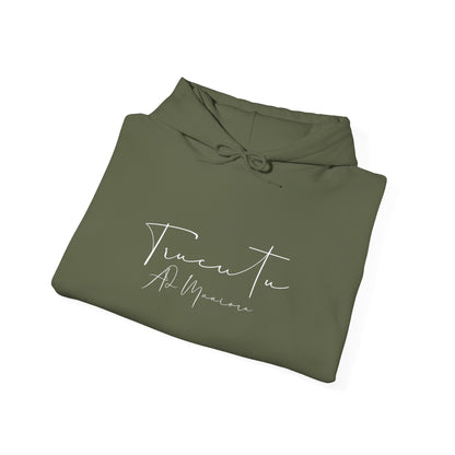 TRUCUTU Logo Hoodie – Unisex Pullover with Goat Emblem | Casual Streetwear | Gift for Animal & Nature Lover