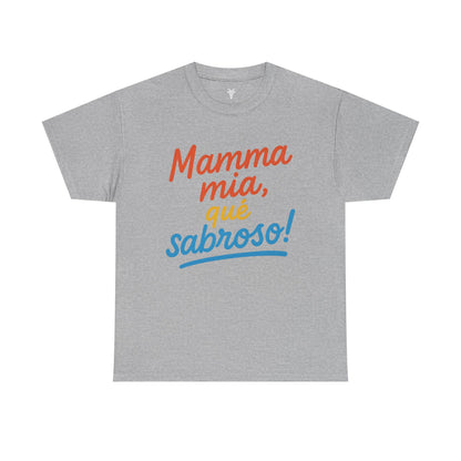 TRUCUTU “Deliciously Fun” Unisex Heavy Cotton Tee – Mamma mia, qué sabroso! | Perfect for Foodies, Casual Wear, Summer Parties & Gifts