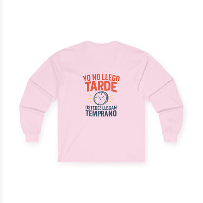 Bilingual Quote Long Sleeve Tee by Trucutu | Motivational Unisex Shirt, Spanish-English Inspirational Fashion, Casual Wear, Gift for Friends