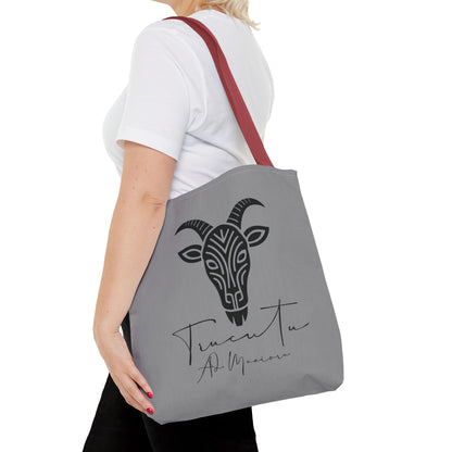 Borsa Tote TRUCUTU con Capra Tribale – Shopper Ecologica, Stile Boho Chic, Idea Regalo per Amanti degli Animali