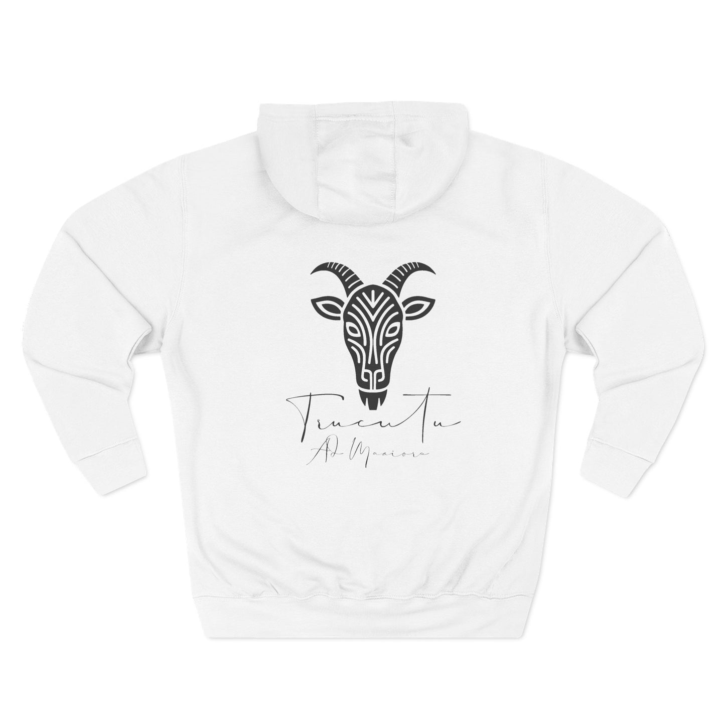 Felpa con Grafica Capra TRUCUTU – Calda in Pile, Design Animale Iconico, Regalo Perfetto per Amanti della Natura, Stile Ribelle ed Eco-Friendly