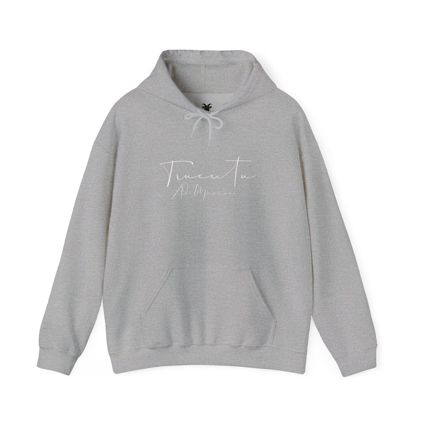 TRUCUTU Logo Hoodie – Unisex Pullover with Goat Emblem | Casual Streetwear | Gift for Animal & Nature Lover