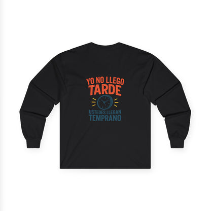 Bilingual Quote Long Sleeve Tee by Trucutu | Motivational Unisex Shirt, Spanish-English Inspirational Fashion, Casual Wear, Gift for Friends