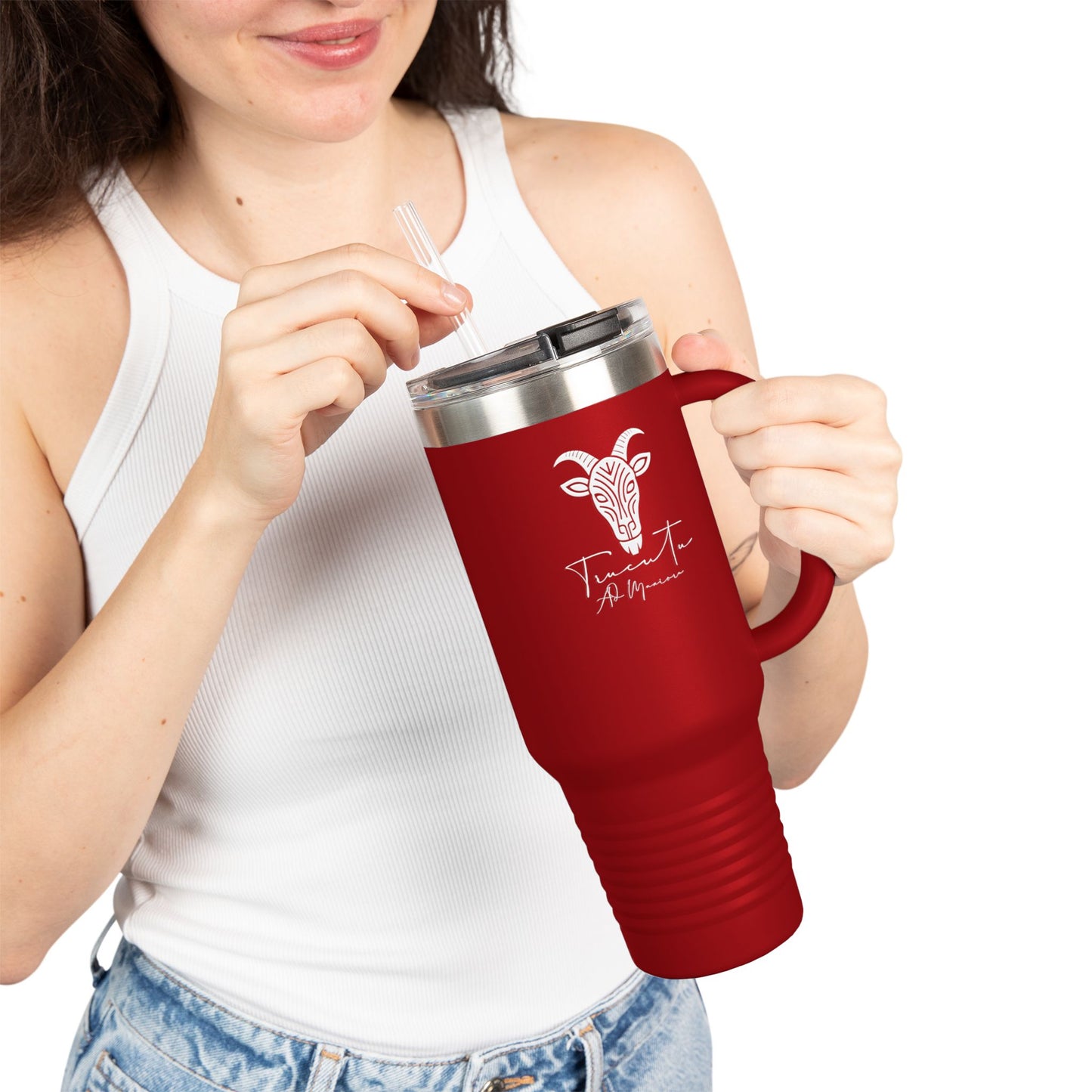 Travel Mug 40oz – Insulated Stainless Steel Tumbler with Leak-Proof Lid & Ergonomic Handle