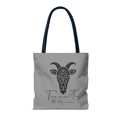 Borsa Tote TRUCUTU con Capra Tribale – Shopper Ecologica, Stile Boho Chic, Idea Regalo per Amanti degli Animali