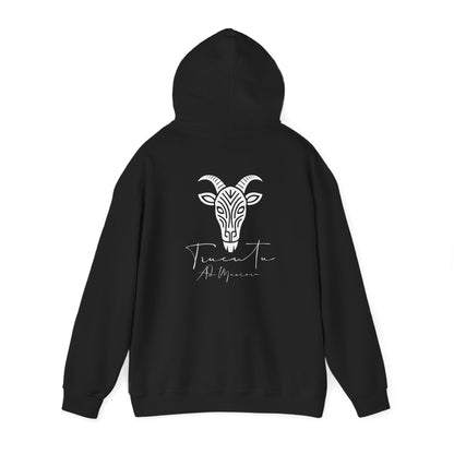 TRUCUTU Logo Hoodie – Unisex Pullover with Goat Emblem | Casual Streetwear | Gift for Animal & Nature Lover