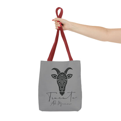 Borsa Tote TRUCUTU con Capra Tribale – Shopper Ecologica, Stile Boho Chic, Idea Regalo per Amanti degli Animali