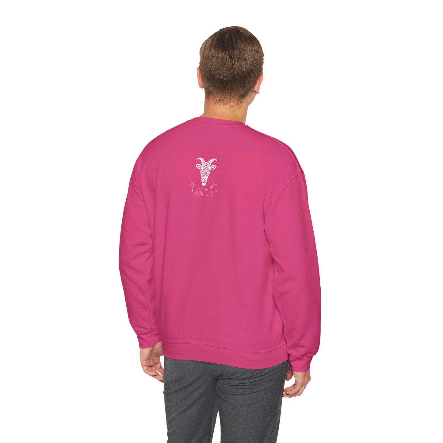 Felpa Unisex TRUCUTU con Simbolo della Capra – Stile Boho Festival | Regalo per Amanti della Natura | Morbida e Comoda