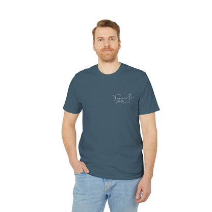 TRUCUTU Unisex T-Shirt – Casual Cotton Logo Shirt with Back Print & Front Signature | Everyday Streetwear Tee