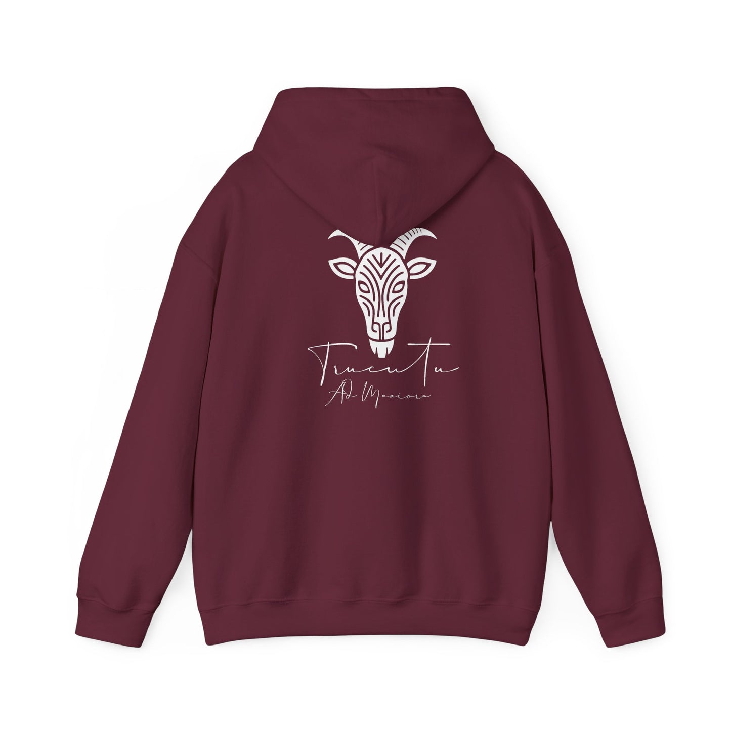 TRUCUTU Logo Hoodie – Unisex Pullover with Goat Emblem | Casual Streetwear | Gift for Animal & Nature Lover