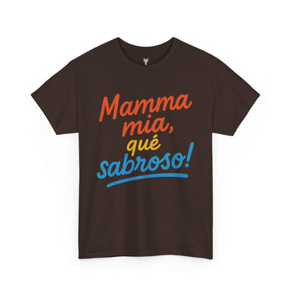 TRUCUTU “Deliciously Fun” Unisex Heavy Cotton Tee – Mamma mia, qué sabroso! | Perfect for Foodies, Casual Wear, Summer Parties & Gifts