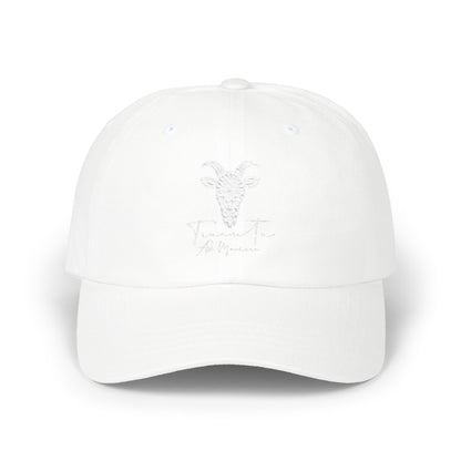 TRUCUTU Classic Unisex Cap – White Adjustable Hat | All-Season Casual Style | Everyday Wear | Versatile Gift Idea