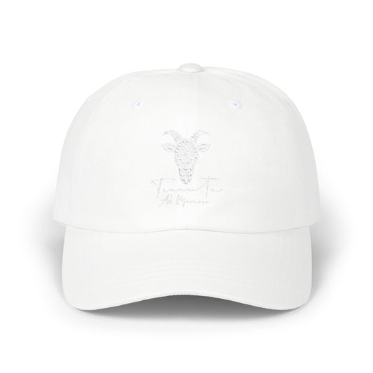 TRUCUTU Classic Unisex Cap – White Adjustable Hat | All-Season Casual Style | Everyday Wear | Versatile Gift Idea