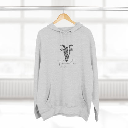 Felpa con Grafica Capra TRUCUTU – Calda in Pile, Design Animale Iconico, Regalo Perfetto per Amanti della Natura, Stile Ribelle ed Eco-Friendly