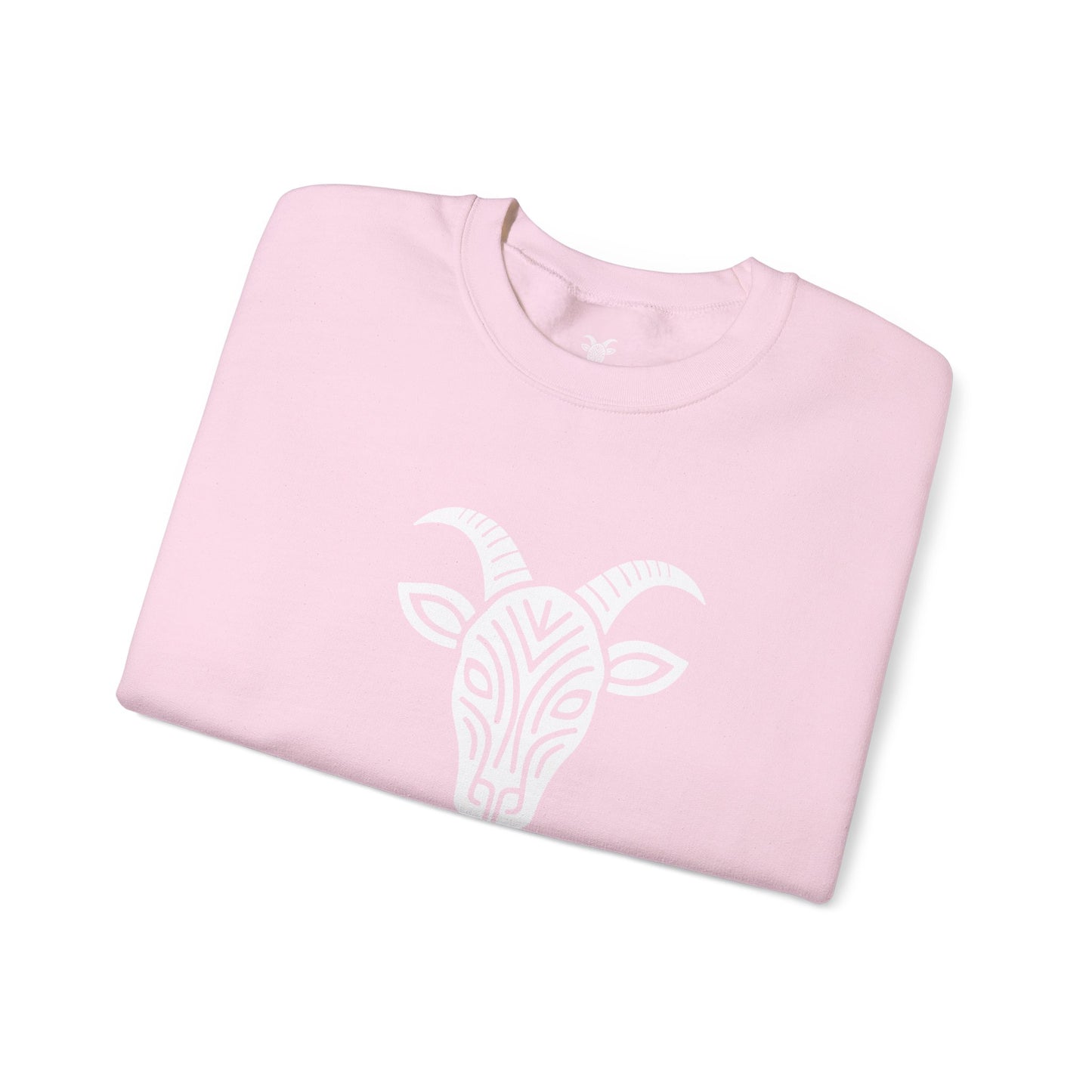 Felpa Unisex TRUCUTU con Simbolo della Capra – Stile Boho Festival | Regalo per Amanti della Natura | Morbida e Comoda