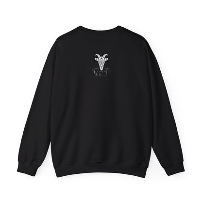 Felpa Unisex TRUCUTU con Simbolo della Capra – Stile Boho Festival | Regalo per Amanti della Natura | Morbida e Comoda