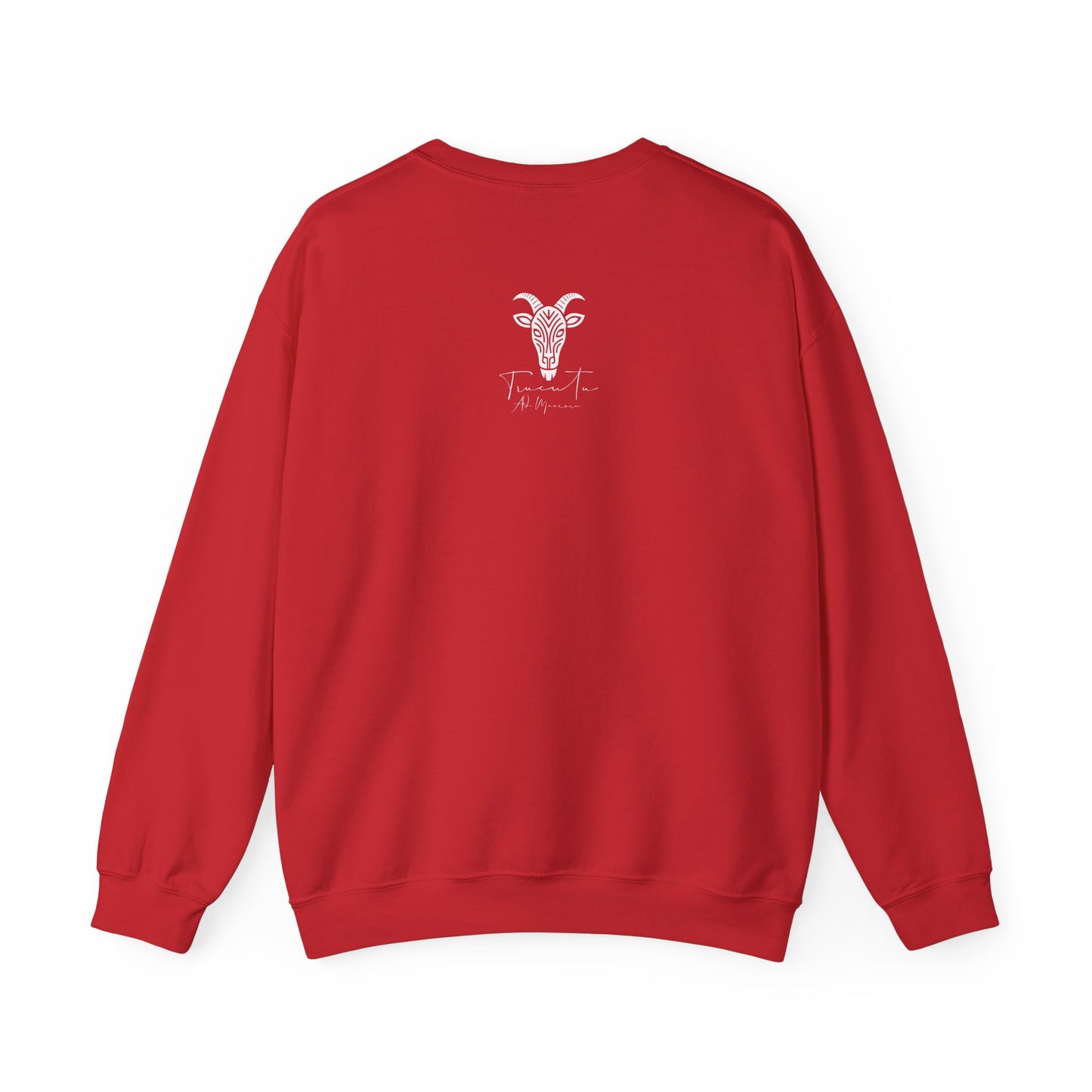 Felpa Unisex TRUCUTU con Simbolo della Capra – Stile Boho Festival | Regalo per Amanti della Natura | Morbida e Comoda