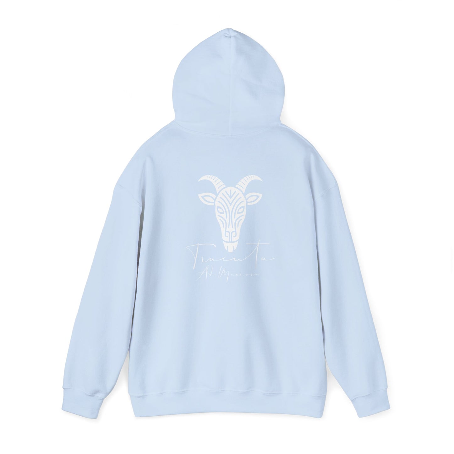 TRUCUTU Logo Hoodie – Unisex Pullover with Goat Emblem | Casual Streetwear | Gift for Animal & Nature Lover