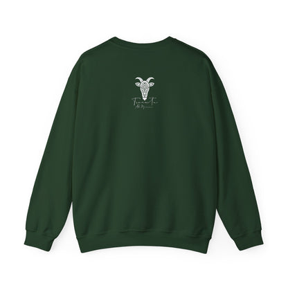 Felpa Unisex TRUCUTU con Simbolo della Capra – Stile Boho Festival | Regalo per Amanti della Natura | Morbida e Comoda