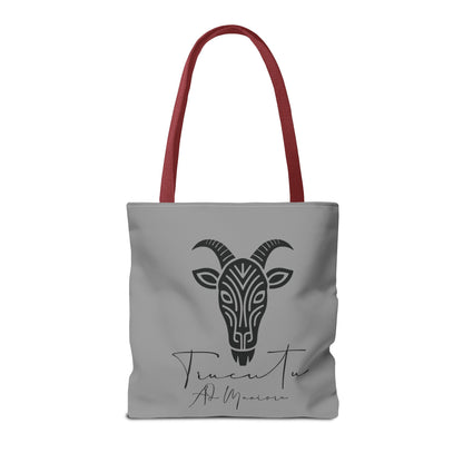 Borsa Tote TRUCUTU con Capra Tribale – Shopper Ecologica, Stile Boho Chic, Idea Regalo per Amanti degli Animali