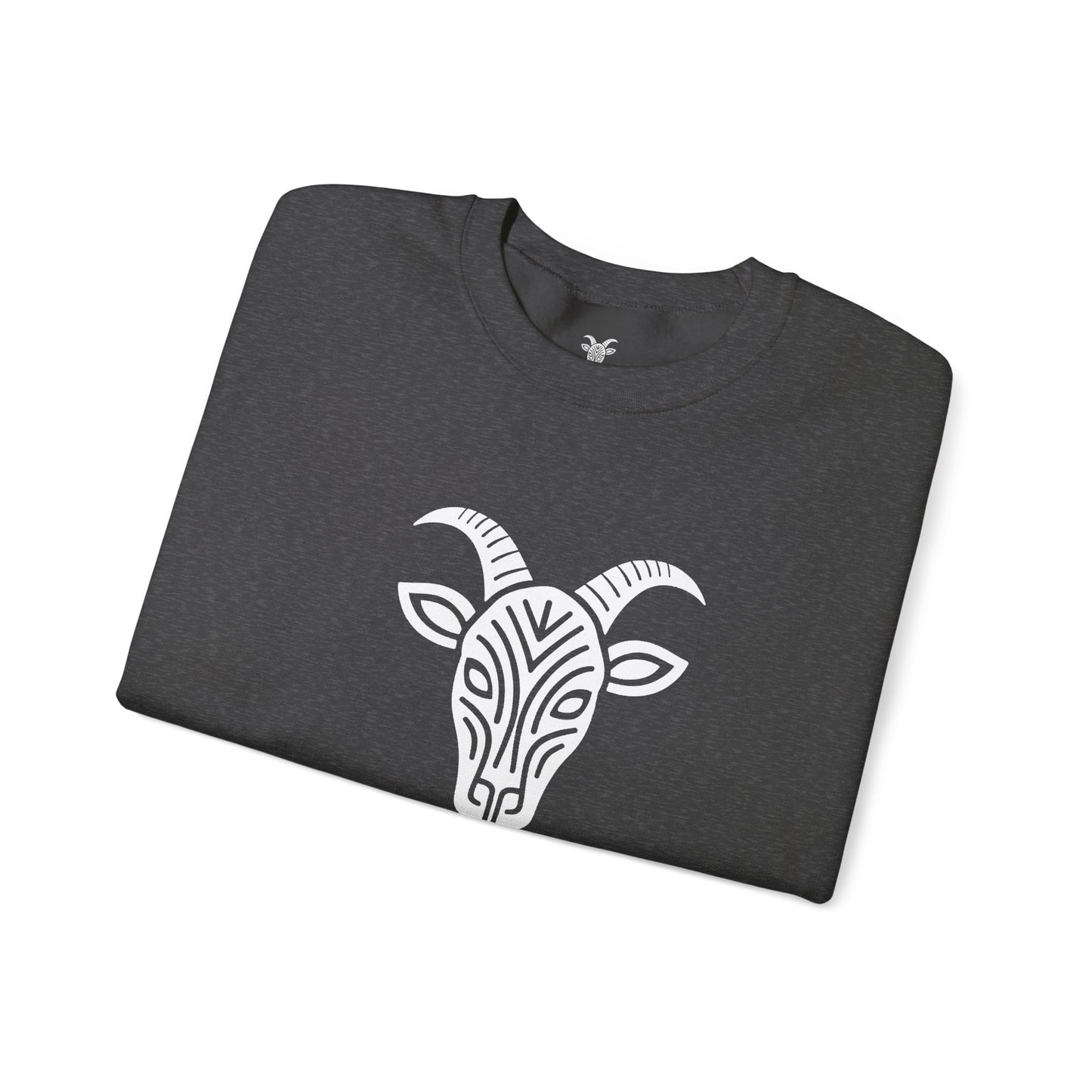 Felpa Unisex TRUCUTU con Simbolo della Capra – Stile Boho Festival | Regalo per Amanti della Natura | Morbida e Comoda