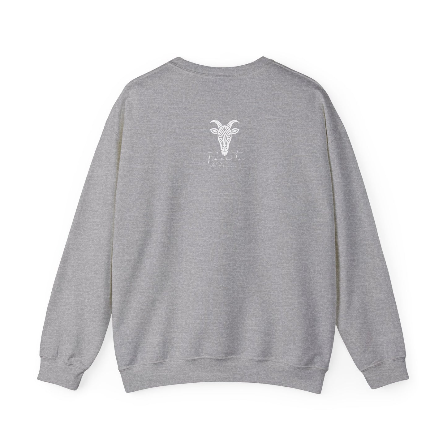 Felpa Unisex TRUCUTU con Simbolo della Capra – Stile Boho Festival | Regalo per Amanti della Natura | Morbida e Comoda