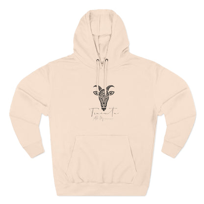 Felpa con Grafica Capra TRUCUTU – Calda in Pile, Design Animale Iconico, Regalo Perfetto per Amanti della Natura, Stile Ribelle ed Eco-Friendly