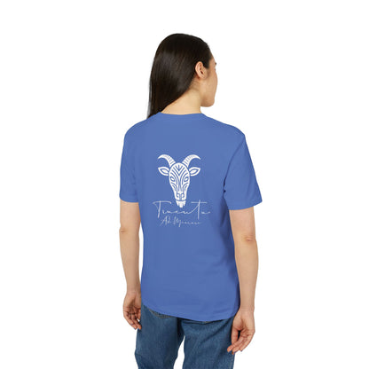 TRUCUTU Unisex T-Shirt – Casual Cotton Logo Shirt with Back Print & Front Signature | Everyday Streetwear Tee