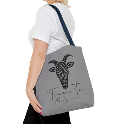 Borsa Tote TRUCUTU con Capra Tribale – Shopper Ecologica, Stile Boho Chic, Idea Regalo per Amanti degli Animali