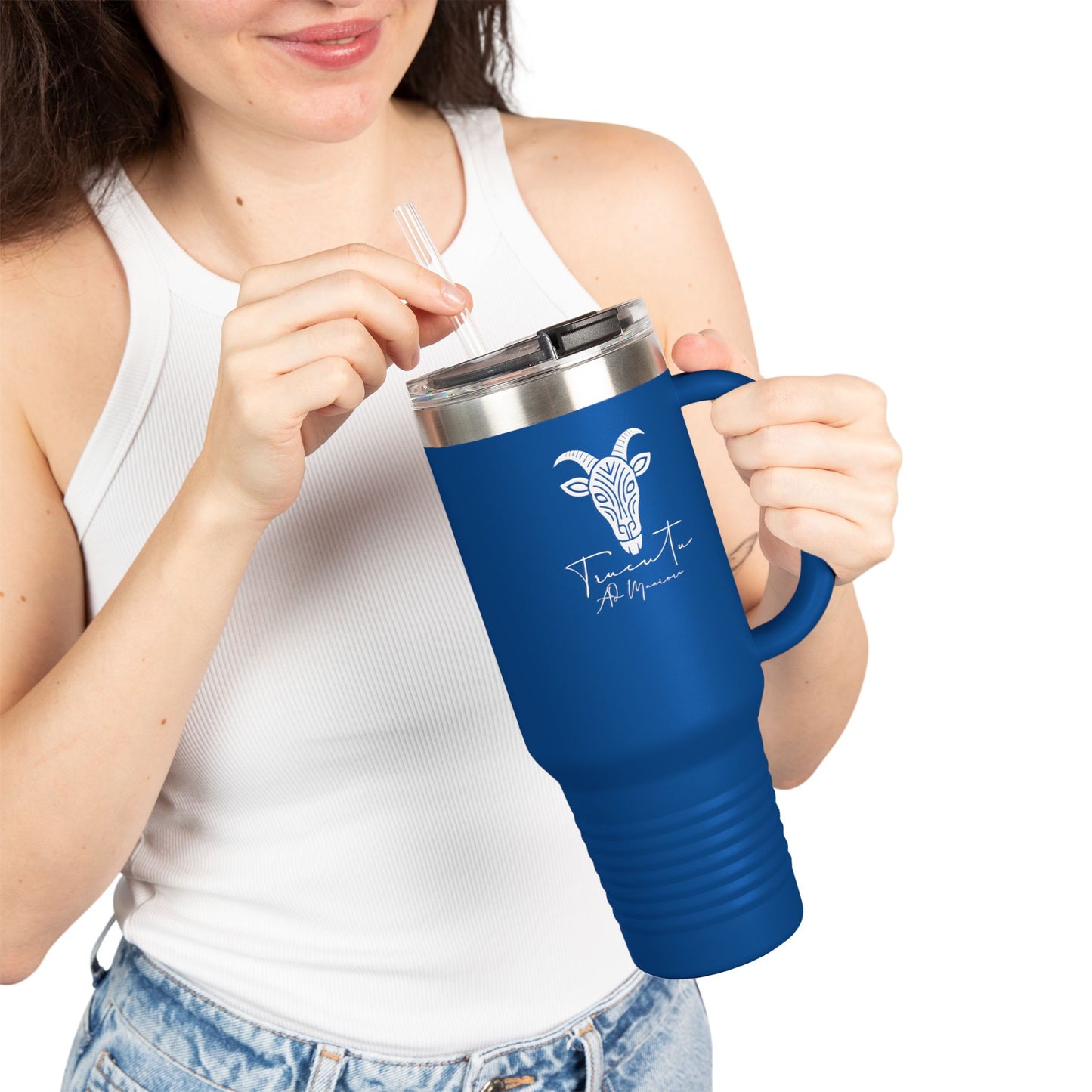 Travel Mug 40oz – Insulated Stainless Steel Tumbler with Leak-Proof Lid & Ergonomic Handle