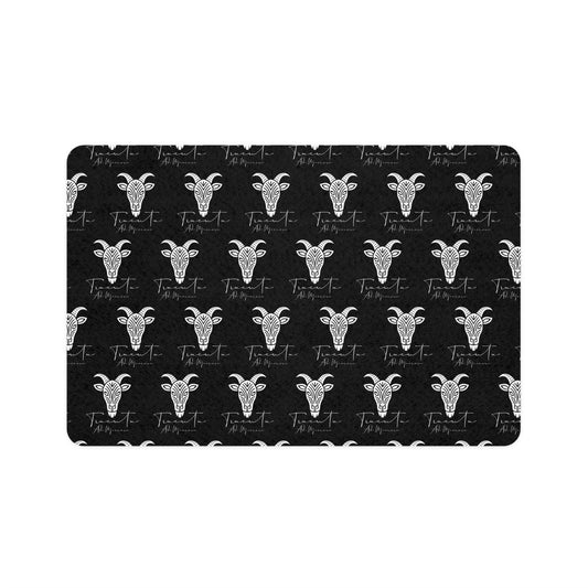 Tappetino Ciotola per Animali TRUCUTU – Antiscivolo 30x45 cm, Minimal per Cani e Gatti | Accessorio Moderno per la Casa